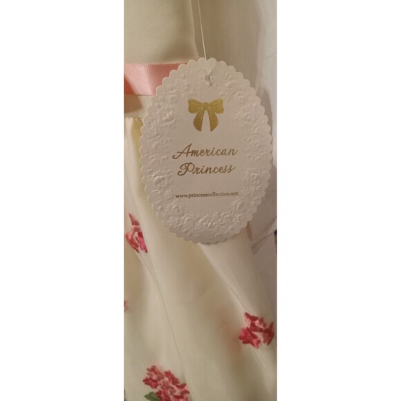 American Princess Girl's Flowered Ivory Wedding Formal Party Dress Size 6X NWT - Picture 7 of 7